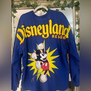 Disney Blue and Yellow Mickey Mouse  spirit jersey Sweatshirt